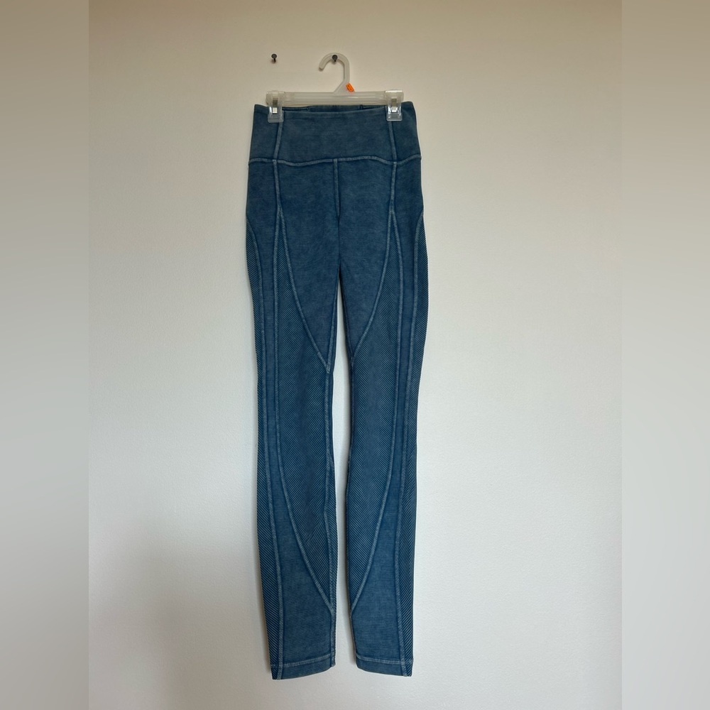 Lululemon Wunder Under High Rise Ribbed Leggings